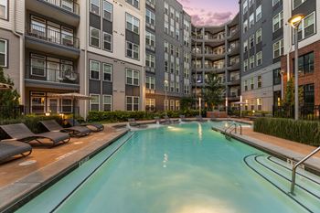 Resort-style pool with sundeck